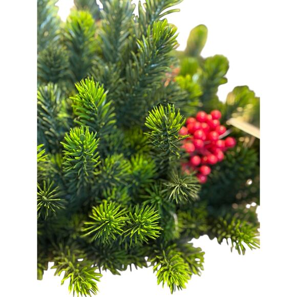 Outdoor Christmas Greenery Arrangement Window Box UV Resistant - Picture 2 of 3